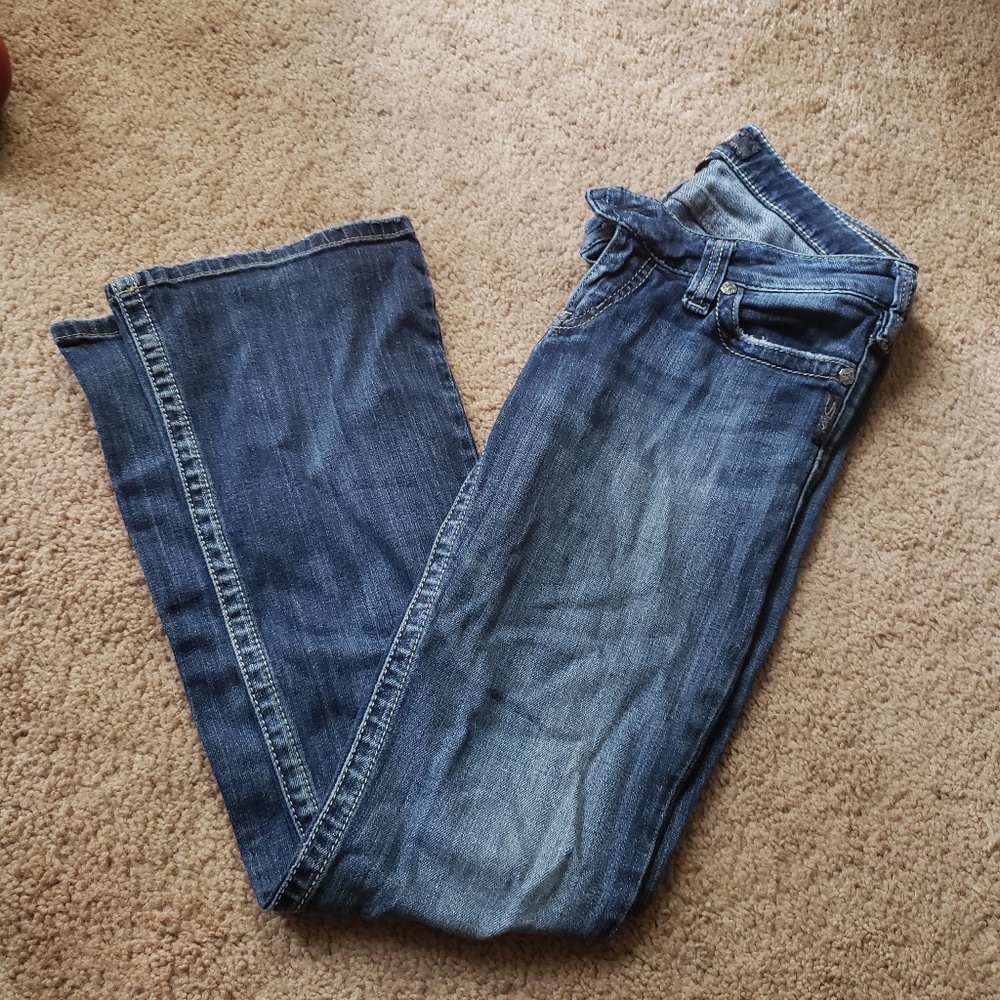 Womens silver Jean's size 27x31